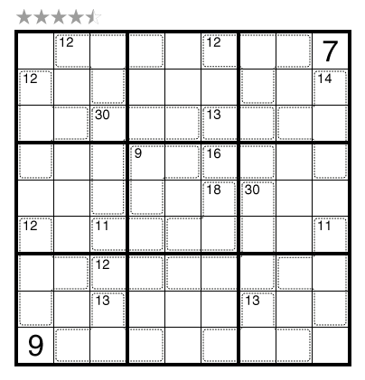 Killer Sudoku - Tabelas Totais da Jaula